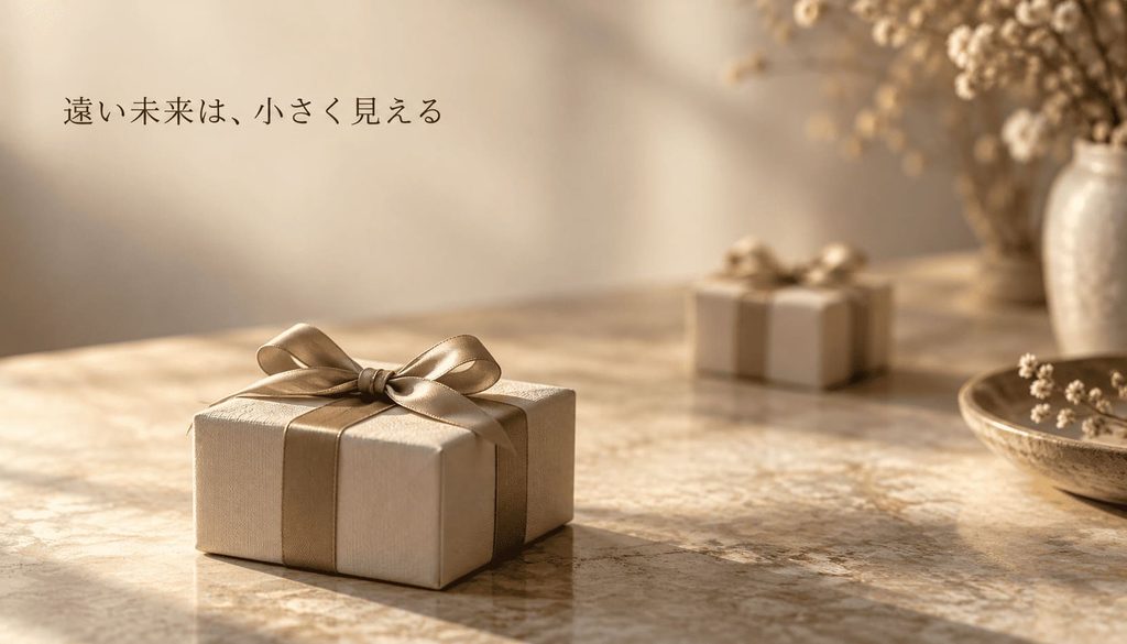 遠い未来は小さく見える